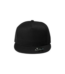 Malfini 301 - casquette Rap en coton 5 panneaux Noir