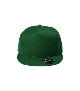 Malfini 301 - casquette Rap en coton 5 panneaux vert bouteille