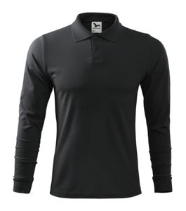 Malfini 211 - Single J. LS Polo Shirt Gents ebony gray