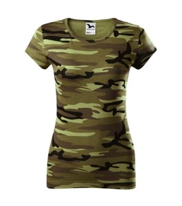 Malfini C22 - T-shirt Camo Pure Dames Camouflage Groen