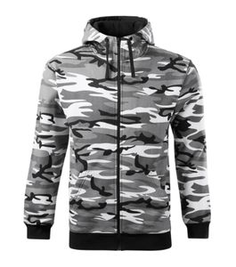 Malfini C19 - Camo Zipper Sweatshirt Herren camouflage gray