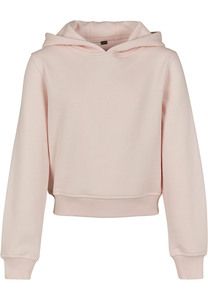 Build Your Brand BY113 - Girls Cropped Sweatshirt Hoody Pink