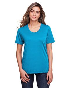 Core 365 CE111W - T-Shirt Femme Fusion Chromasoft Performance Electric Blue
