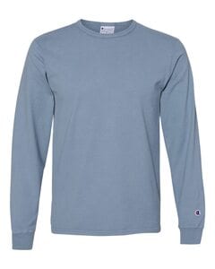 Champion CD200 - Adult Garment Dyed Long Sleeve Tee Saltwater