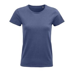 SOL'S 03579 - Pioneer Women Round Neck Fitted Jersey T Shirt Denim
