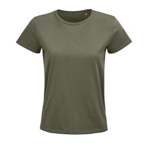 SOL'S 03579 - Pioneer Women Round Neck Fitted Jersey T Shirt Khaki