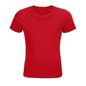 SOL'S 03578 - Pioneer Kids Kids’ Round Neck Fitted Jersey T Shirt Red