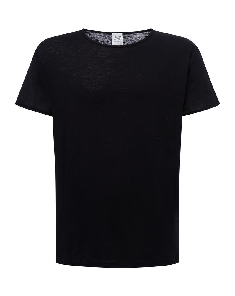 T-shirt uomo basic scollo a V 100/% cotone maglietta maniche corte Man JHK