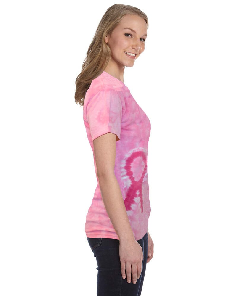 Tie-Dye CD1150 - Pink Ribbon T-Shirt