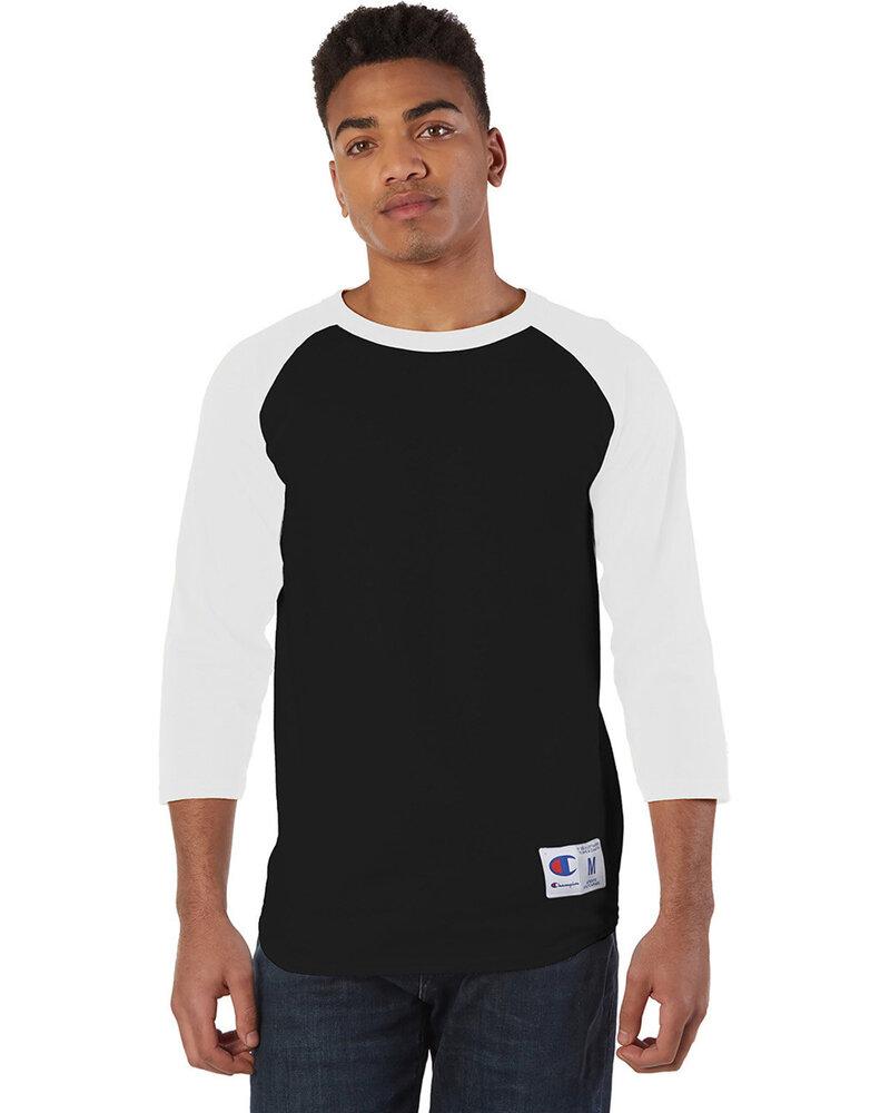 Animal Den Mens Baseball Jersey T Shirts 3/4 Sleeve Raglan 100% Cotton Softball 