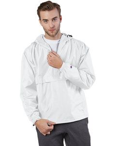 Champion CO200 - Adult Packable Anorak 1/4 Zip Jacket White
