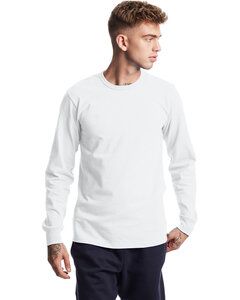Champion T453 - Unisex Heritage Long-Sleeve T-Shirt White