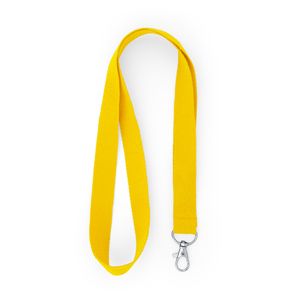 EgotierPro LY7053 - HOST Lanyard en polyester avec mousqueton Yellow