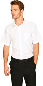 Absolute Apparel AA302 - Shirt Classic Poplin Short Sleeve White