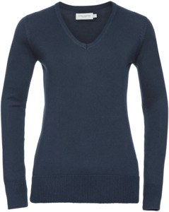 Russell R710F - Knitted V-Neck Pullover Ladies