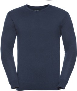 Russell R710M - Knitted V-Neck Pullover Mens French Navy