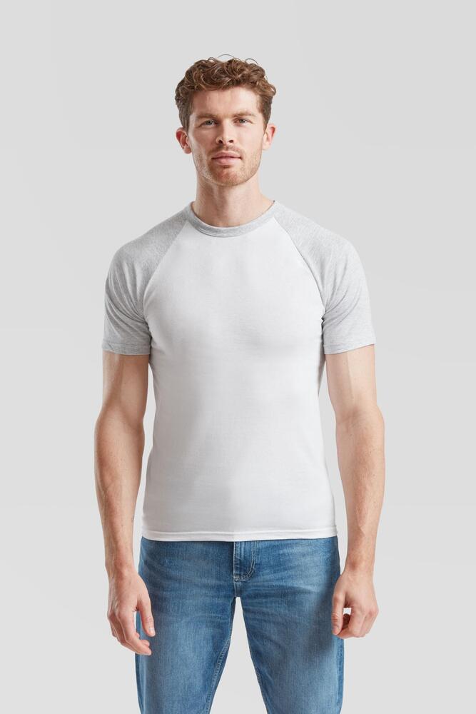 Fruit Of The Loom F61026 - Baseball Short Sleeved T-Shirt