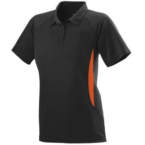 Augusta Sportswear 5006 - Ladies Mission Polo Black/Orange