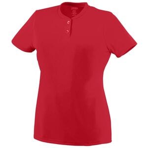 Augusta Sportswear 1212 - Ladies Wicking Two Button Jersey Rojo