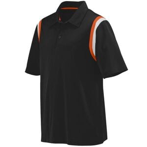 Augusta Sportswear 5047 - Genesis Polo Black/Orange/White