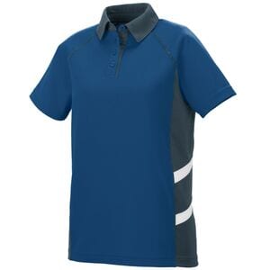 Augusta Sportswear 5027 - Ladies Oblique Polo Navy/ Slate/ White