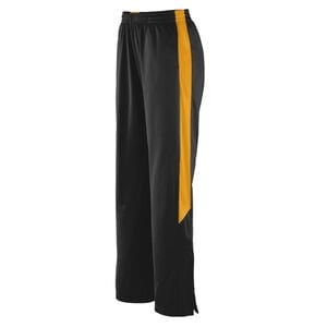 Augusta Sportswear 7752 - Ladies' Brushed Tricot Medalist Pants Black/Gold