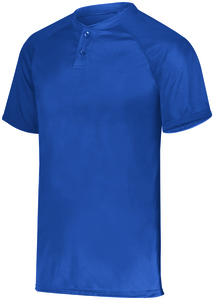 Augusta Sportswear 1565 - Attain Wicking Two Button Baseball Jersey