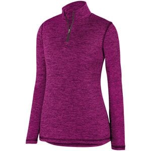 Augusta Sportswear 2957 - Ladies Intensify Black Heather 1/4 Zip Pullover