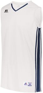 Russell 4B1VTM - Legacy Basketball Jersey Blanco / Azul marino