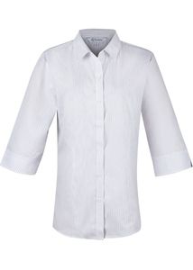 Aussie Pacific 2906T -  Bayview Wide Stripe 3/4 Sleeve Shirt