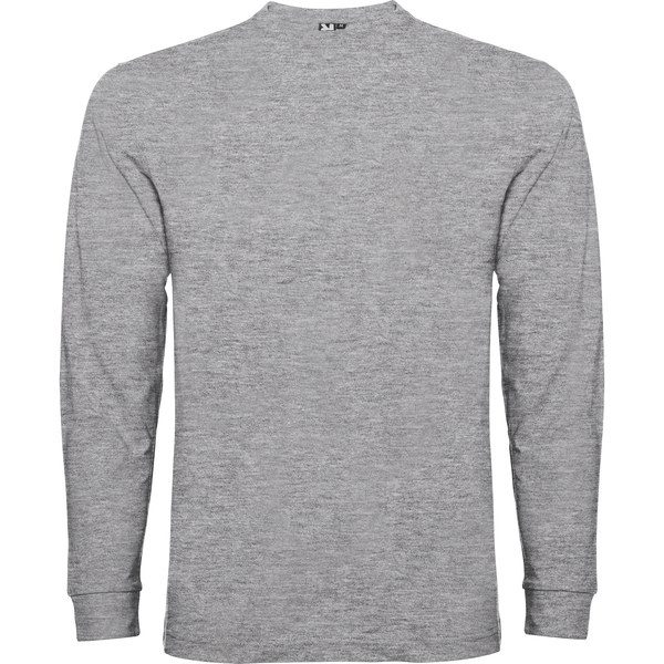 Roly CA1204 - POINTER  Long-sleeve t-shirt in tubular fabric with 4-layer crew neck and 1x1 ribbed cuffs