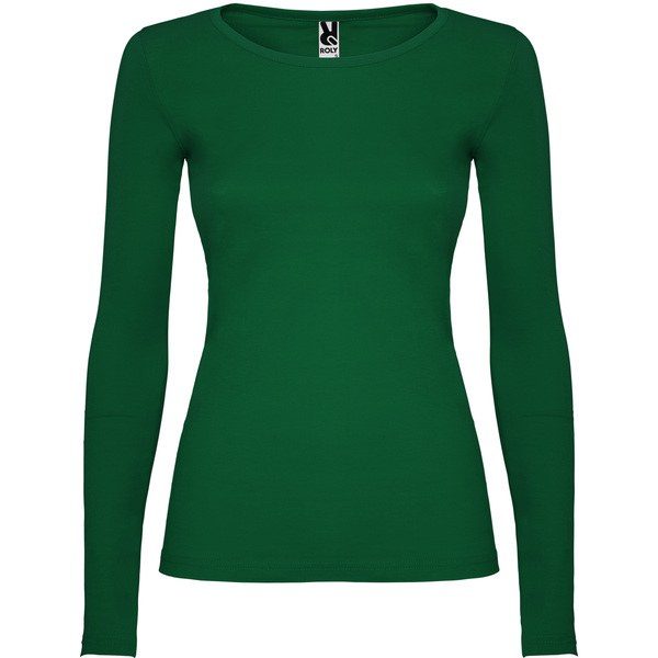 Roly CA1218 - Elegant Cotton Long-Sleeve Womens Tee with Trimmed Neck