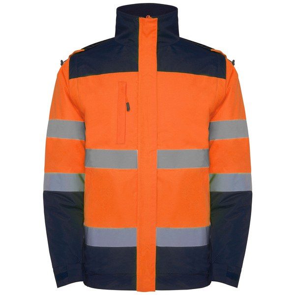 Roly HV9304 - EPSYLON Parka acolchada de alta visibilidad combinada en dos colores