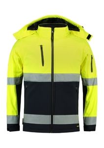Tricorp T52 - Bi-color EN ISO 20471 Softshell unisex softshell jacket jaune fluorescent