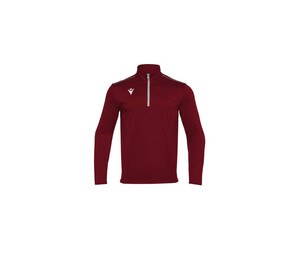 MACRON MA5418 - Breathable zip-neck T-shirt Burgundy
