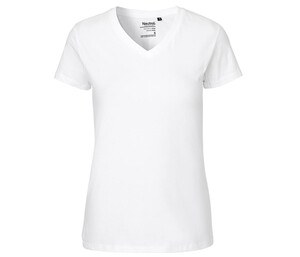 Neutral O81005 - T-shirt met V-hals voor dames Wit