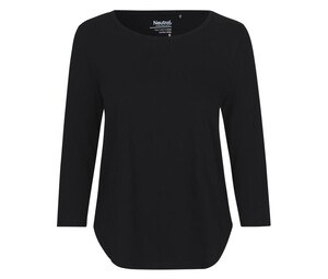 Neutral O81006 - T-shirt met 3/4-mouwen voor dames Zwart