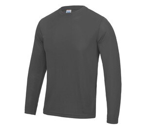 Just Cool JC002 - Neoteric™ Breathable Long Sleeve T-Shirt Charcoal