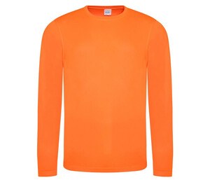 Just Cool JC002 - Neoteric™ Breathable Long Sleeve T-Shirt Electric Orange