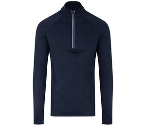 Just Cool JC030 - Zipped neck sports t-shirt French Navy