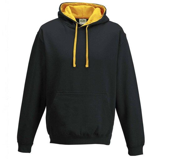 AWDIS JH003 - Urban Contrast Hoodie with Warm Kangaroo Pockets