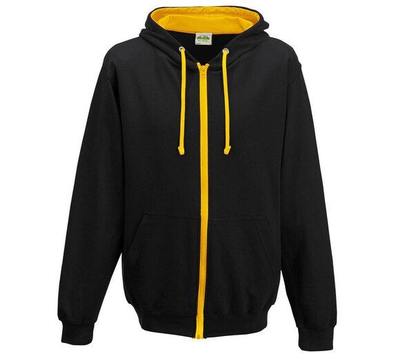 AWDIS JH053 - Contrast zipped hoodie