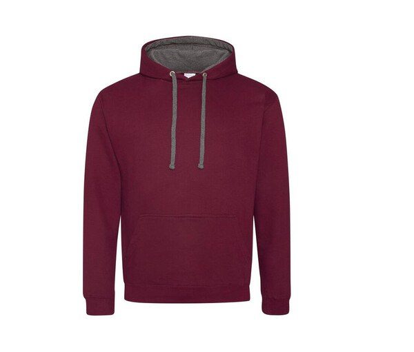 AWDIS JH003 - Urban Contrast Hoodie with Warm Kangaroo Pockets