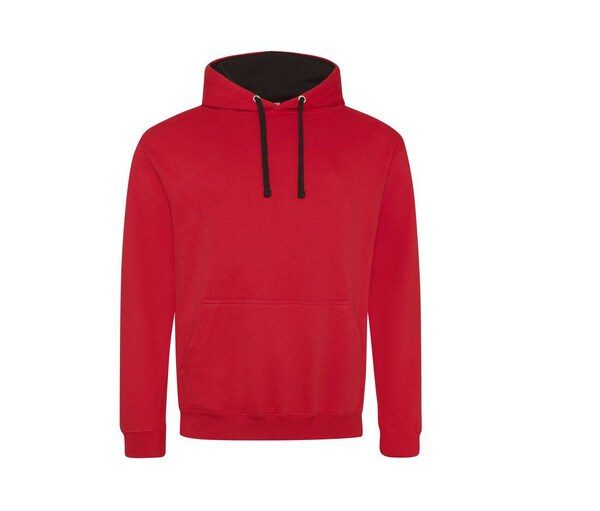 AWDIS JH003 - Urban Contrast Hoodie with Warm Kangaroo Pockets