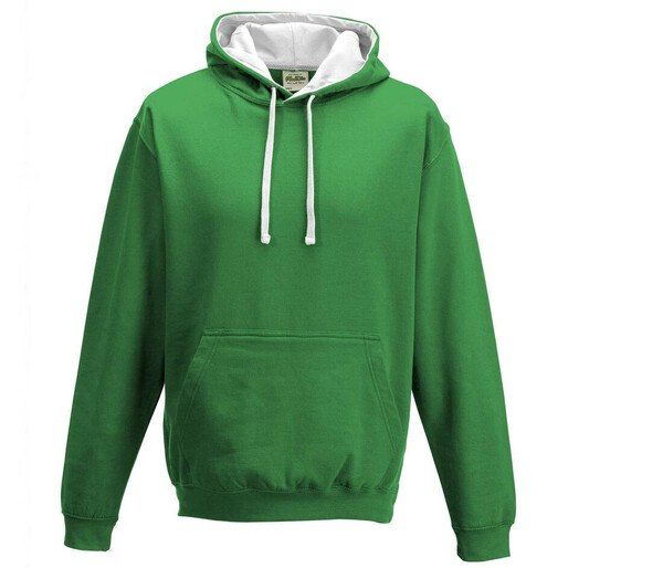 AWDIS JH003 - Urban Contrast Hoodie with Warm Kangaroo Pockets