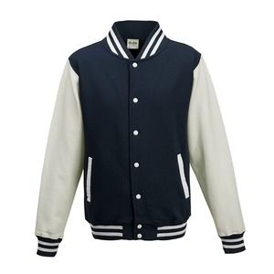 AWDIS JH043 - Baseball sweatshirt Oxford Navy / White