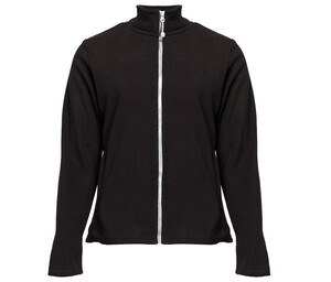 BLACK & MATCH BM701 - Women's zipped fleece jacket Black / White