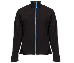 BLACK & MATCH BM701 - Women's zipped fleece jacket Black / Royal