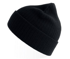 Atlantis AT208 - Recycled polyester beanie Black