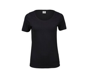 Tee Jays TJ450 - Round neck stretch T-shirt Black
